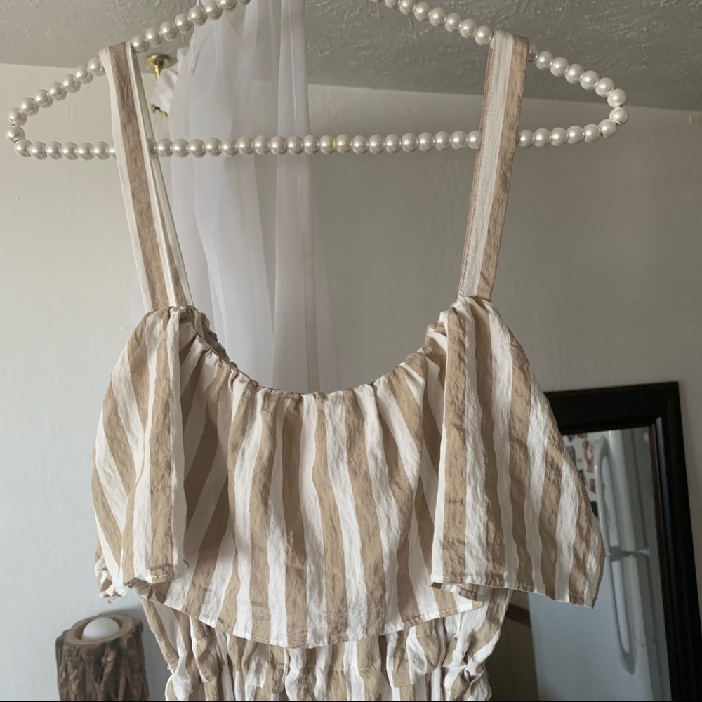 ZARA Striped Culotte Jumpsuit - Picture 10 of 10